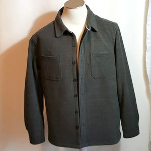 WEATHERPROOF VINTAGE Lined Fleece Button Up Shirt Jacket Men's Medium